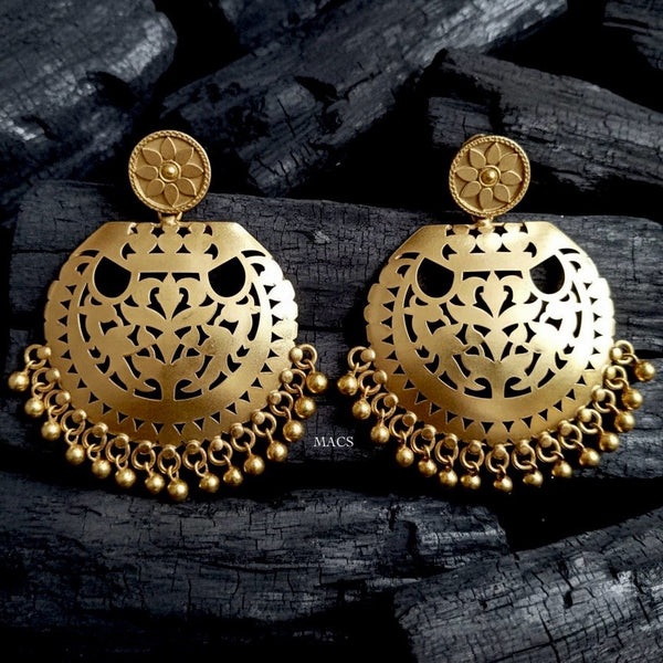 925 Gold Cutwork Earrings