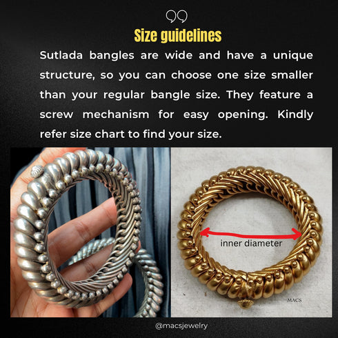 Hammered Gold Sutlada Kada (Single)