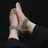 925 sterling silver handcrafted festive ball anklet for brides
