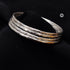 925 Silver Hammered Bangles (Size 2.6)