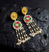 Kundan Gold Pearl Earrings