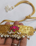 Chitai Goldplated Lotus Kundan Choker