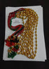 Single Line Gold Dholki Necklace