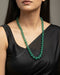 Green melon beads necklace