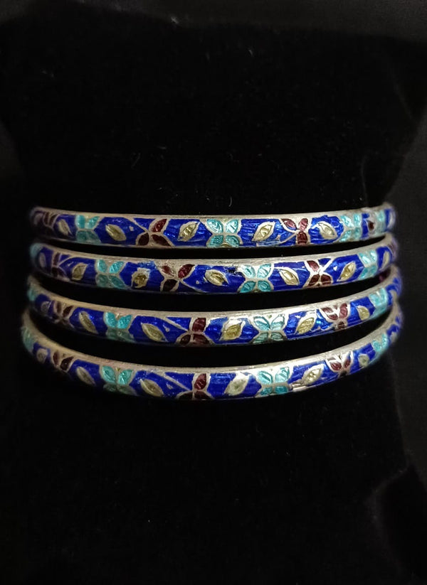 925 Silver Meenakari Bangles (2.4)