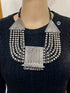 Silver layered classic necklace in 925 silver