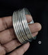 925 Silver Plain 8 Bangles Set (Size 2.6)