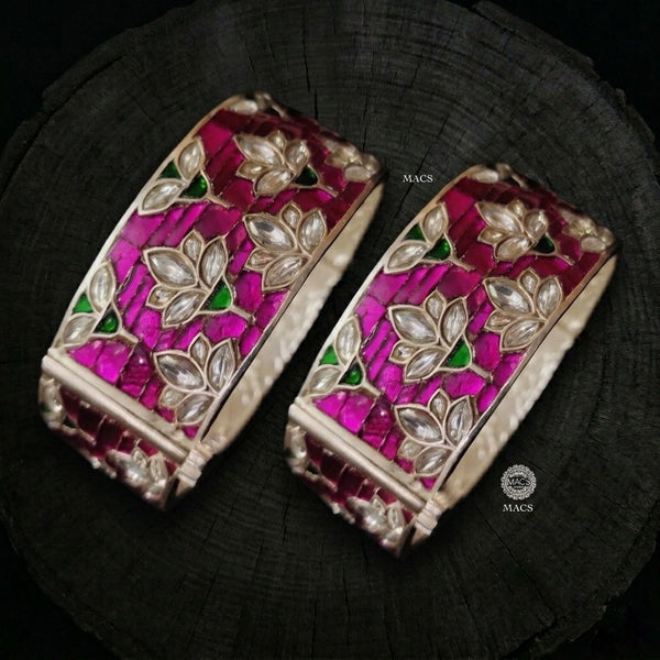 Kundan 925 Silver kada (PRE- ORDER)
