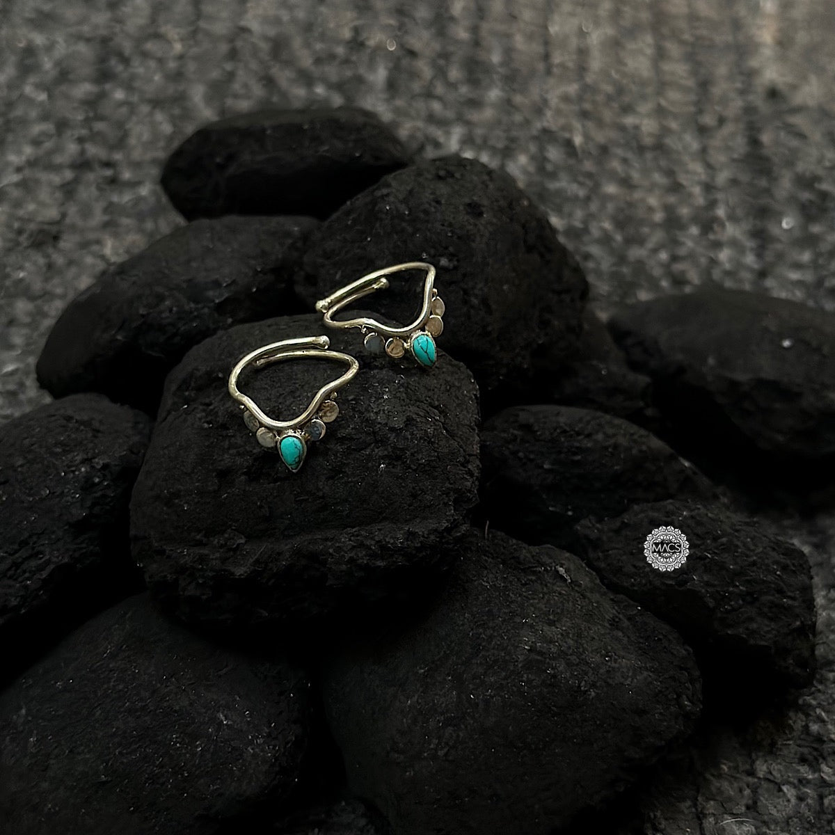 925 silver toe ring Silver turquoise toe ring online MACS