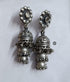 Silver Layered Statement Jhumka