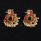 925 Multi Kundan Peacock Studs