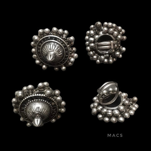 Indian Ghungaroo Silver rings, Ghungaroo bunch