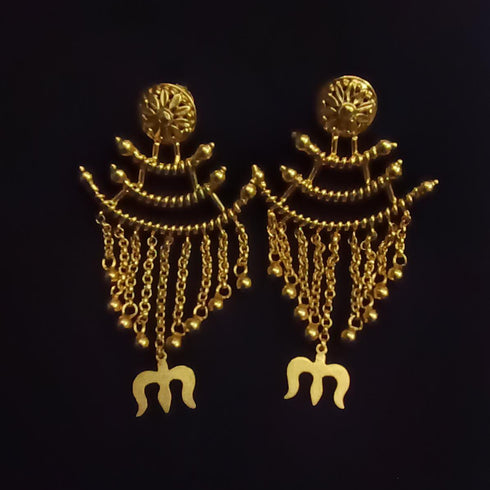 Gold plated Chain earrings