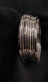 Silver Flat Plain 12 Bangle Set (2.4)