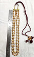 necklace gold long, gold dholki necklace