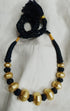 Gold plated Wax Faceted Beads Necklace (oversized beads)