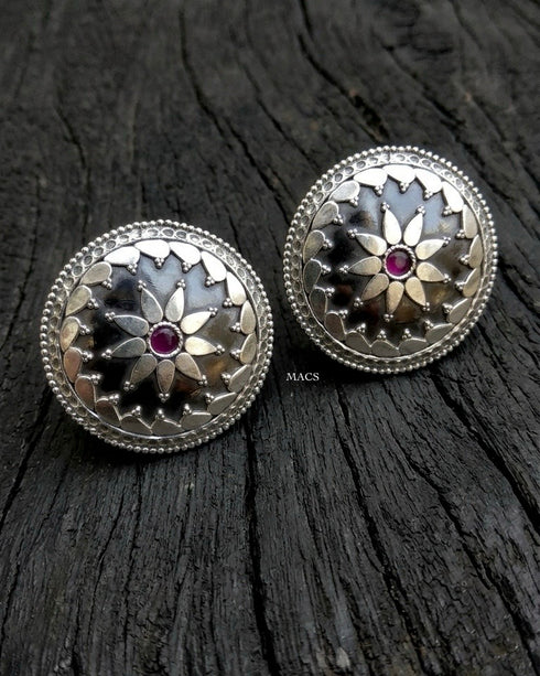 925 Silver Pink Stone Ring