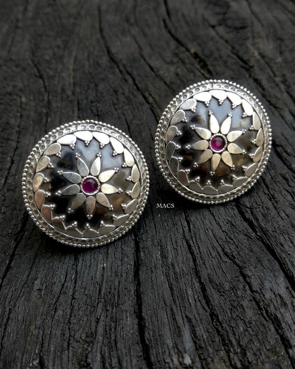 925 Silver Pink Stone Ring