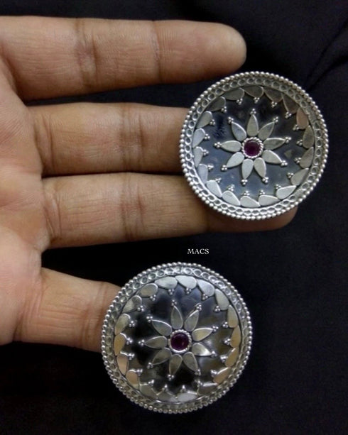 925 Silver Pink Stone Ring