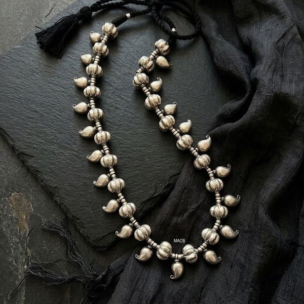 Vintage Jumbo Silver Mango Necklace