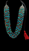 925 Silver Turquoise Coral necklace