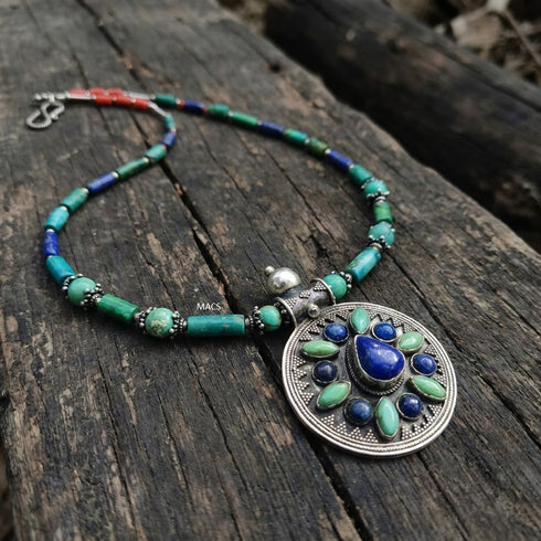 925 Silver Lapis Turquoise necklace