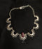 925 Silver Ruby Chand Neckpiece