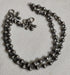 Silver beads anklet (pair)