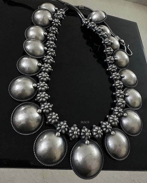 Silver Disc Necklace