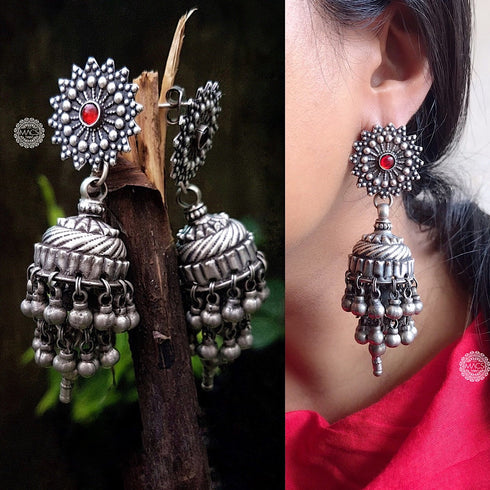 Vintage pure silver jhumka