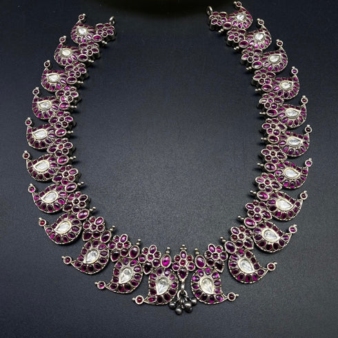 Pink Mango Kemp-Kundan Necklace (pre order)
