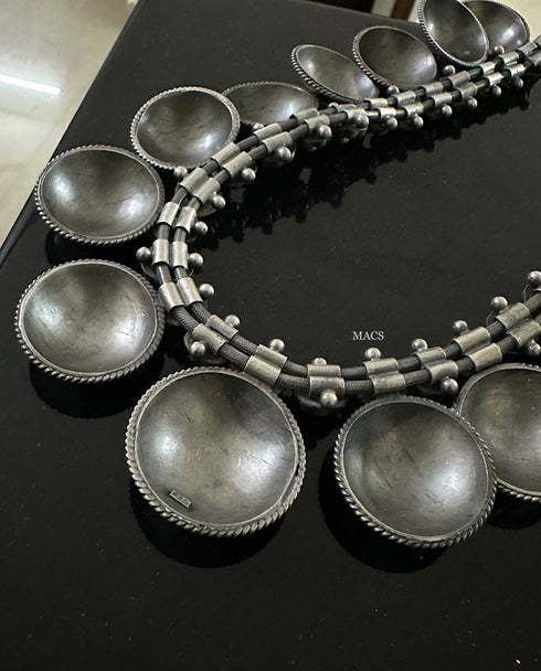 Silver Disc Necklace