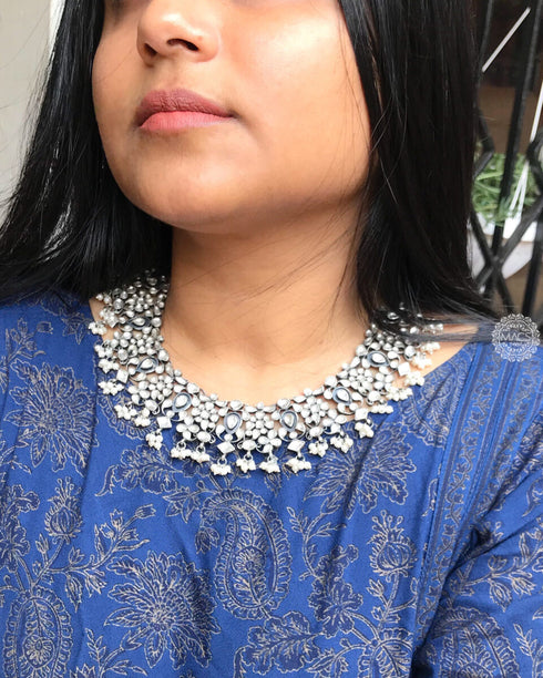 Kundan Silver Necklace