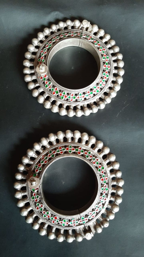 Vintage Silver Kada (Pair, Size 2.4)