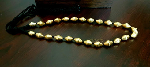 gold dholki necklace