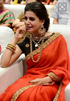 silver gold plated dholki necklace, bollywood necklace, gold long two line dholki beads mala