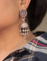 jhumka earrings, bollywood jhumka, oxidized jhumka, jhumka design in silver, oxidised silver jhumkas, latest jhumka, rajasthani jhumkas,silver jhumki