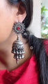 jhumka earrings, bollywood jhumka, oxidized jhumka, jhumka design in silver, oxidised silver jhumkas, latest jhumka, rajasthani jhumkas,silver jhumki