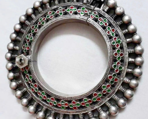 Vintage Silver Kada (Pair, Size 2.4)