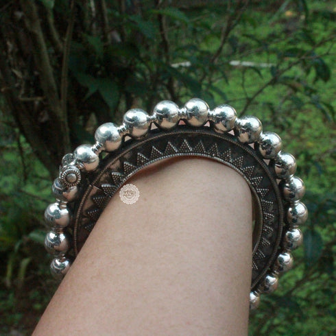 Silver Statement ball kada (single)