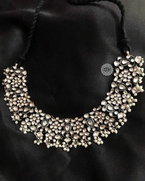 Kundan Silver Necklace