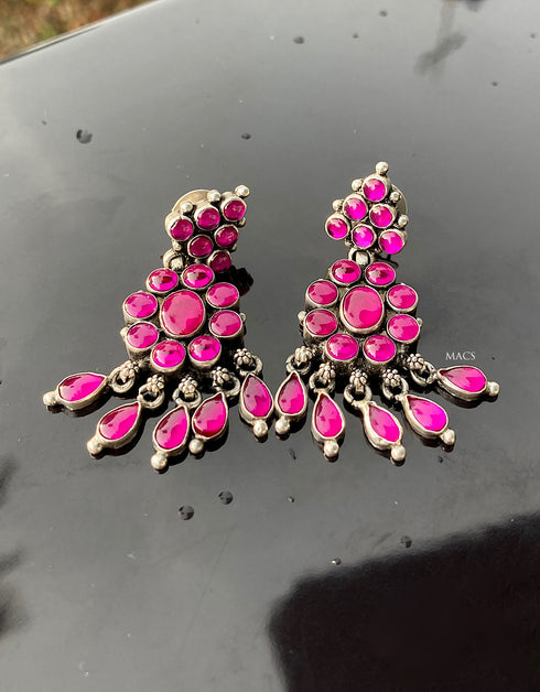 kemp earrings, real kemp earrings, pink kemp earrings