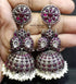 kundan earrings jhumkas, kundan jhumkas