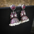 kundan jhumka earrings, mango kundan jhumka, paisley kundan jhumka, kemp jhumka, oxidized silver jhumka, kemp earrings