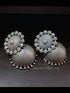 suryakanthi big silver jhumka