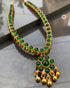 addigai necklace gold, attigai chain, green stone attigai, gold addigai necklace, ruby attigai, addigai necklace online, traditional attigai, kemp stone attigai, reversible addigai by macs jewelry, south india jewels reversible addigai