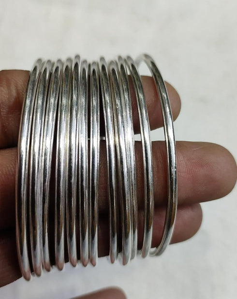 silver bangle set, sterling silver bangles, 925 silver bangles, pure silver bangles online for women