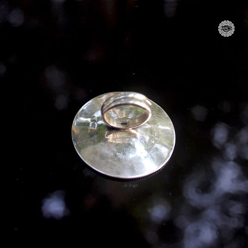 Statement Silver Flower Ring