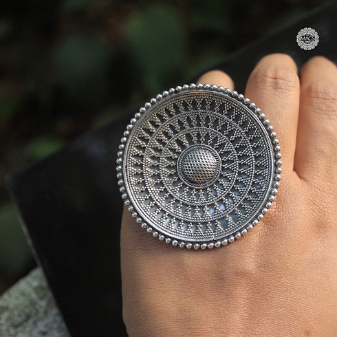 925 sterling silver statement rawa adjustable ring
