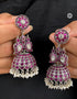 Pink Statement Kemp Jhumka
